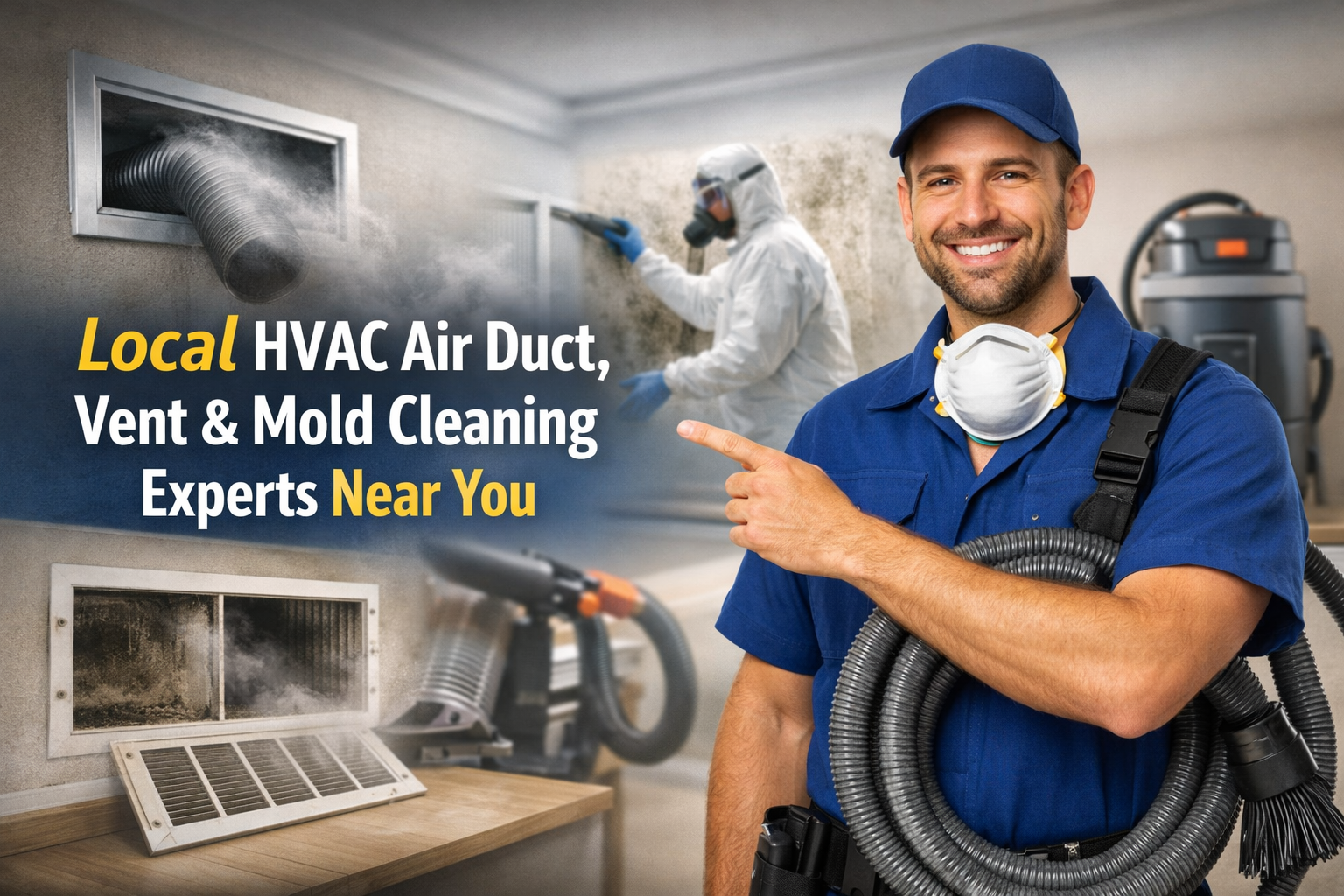 HVAC air duct, vent cleaning and mold removal team